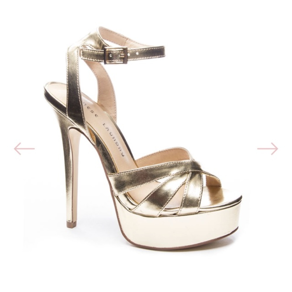 Chinese Laundry Alyssa Metallic Gold Sandal